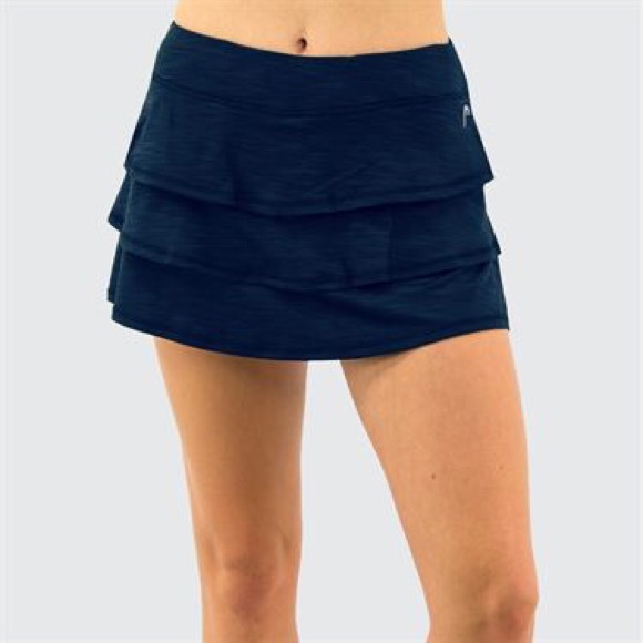 Head Pants - Blue scalloped tennis skort. Size S
